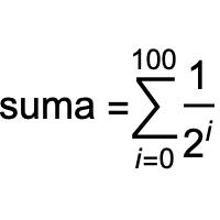Sum of the first 100 negative powers of two