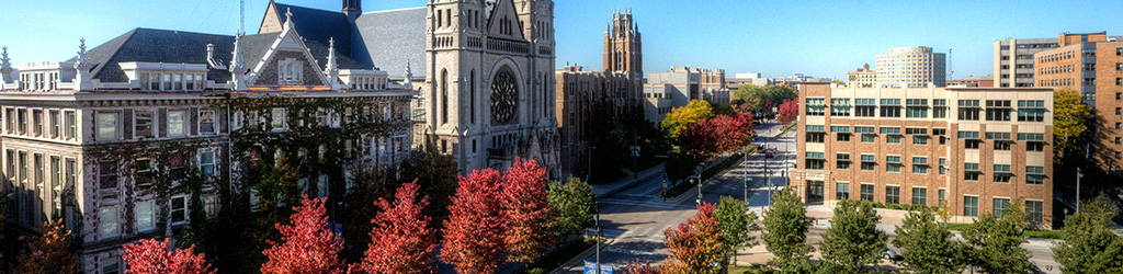 Marquette University, view of Wisconsin Avenue